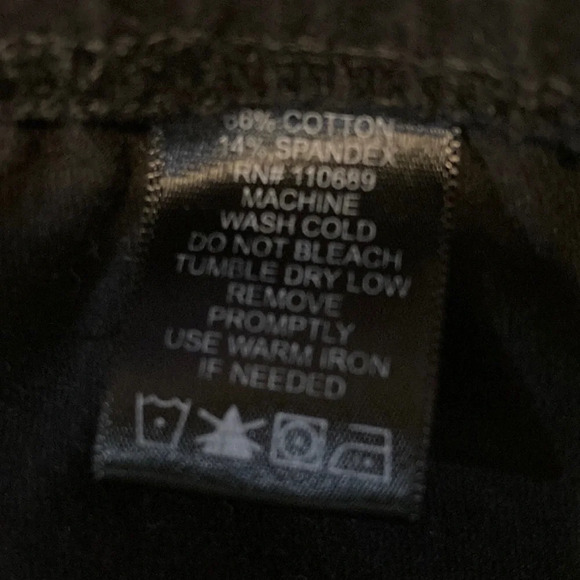 Women With Control Black Stretch Knit Pants XSP - Picture 9 of 12